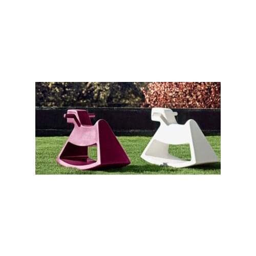 Factory direct outdoor shopping mall cartoon childrens glass fiber reinforced plastic rocking horse creative seat living room c