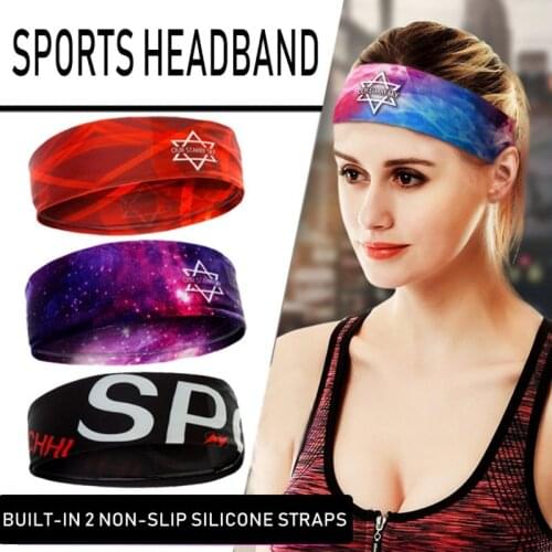 1PC Sports Headband Cycling Running Sweatband Men Women Fitness Yoga Elastic Headband Breathable Sweat-absorbent Belt