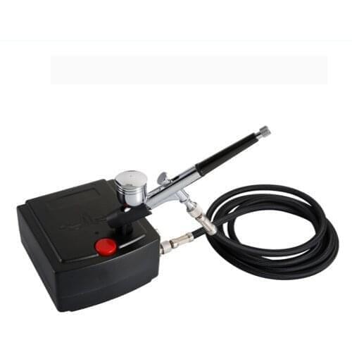 100-250V Airbrush Feed Dual Action Air Compressor Kit for Art Painting Manicure Spray Model Spray Gun Nail Tool Set