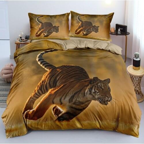 3D Duvet Covers Quilt Covers Pillow Shames Sets Full King Queen Double Full Twin Size Camel Animal Custom Tiger Home Textile
