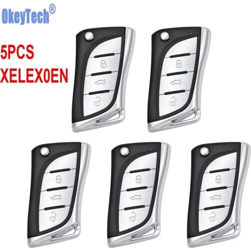 5PCS/Lot Xhorse XELEX0EN Flip 3 Buttons Super Remote Key For Toyota For Lexus Type With Built-in Super Chip English Version