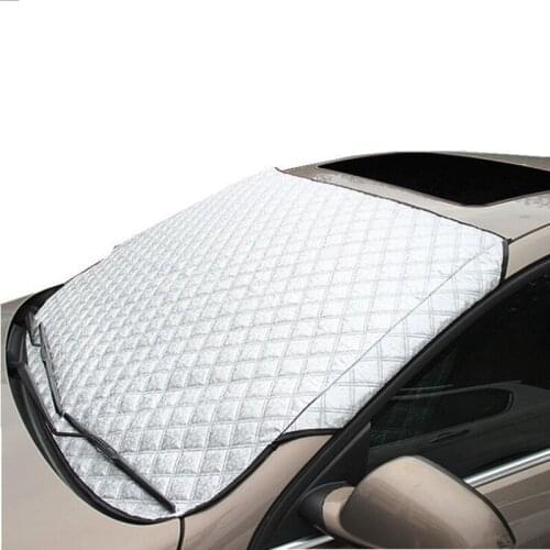 Car Cover Umbrella Sun Shade Dust Cover Car Snow Antifreeze Shield Front Windshield Cover for Jeep Wrangler Folding Portable