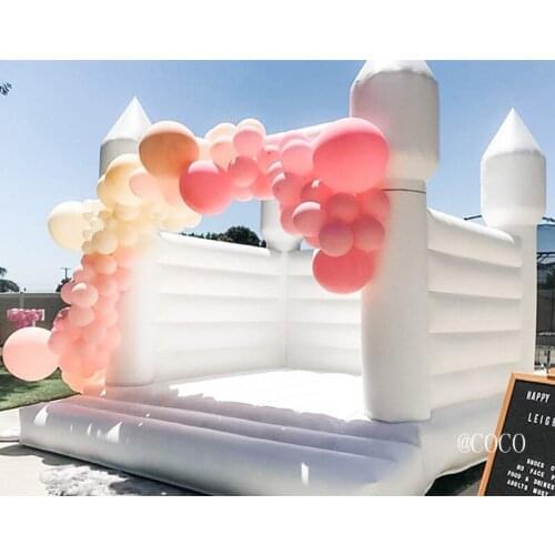 Free shipping to door,13x10ft white inflatable wedding bouncer house party dome tent inflatable jumper castle