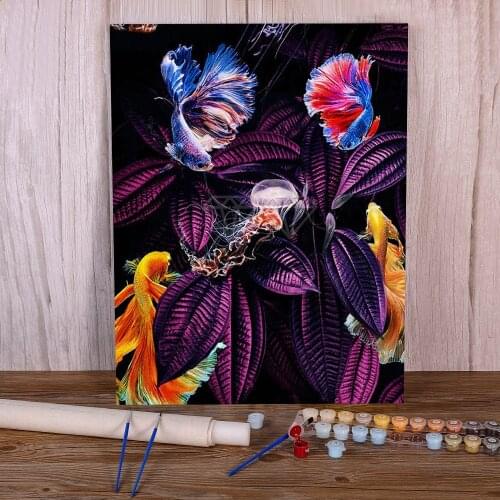 Flower Animals Painting By Numbers Kit Oil Paints 40*50 Boards By Numbers Home Decoration For Handicraft