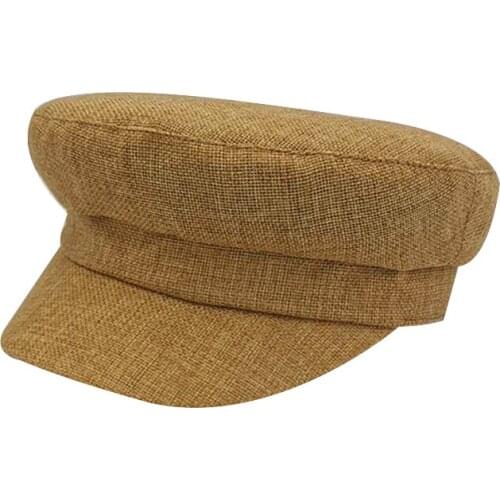 Hot Sale Spring Fashion Women Hat British Style Warm Black Retro Newsboy Caps Military Octagonal Cap Female Visor Caps