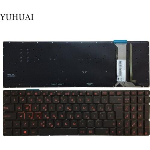 Greek red backlit laptop keyboard For ASUS GL552 GL552J GL552JX GL552V GL552VL GL552VW N751 N751J N751JK N751JX G551VW