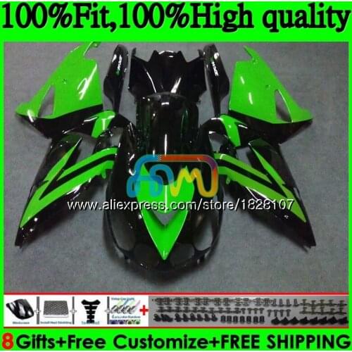Injection For KAWASAKI ZX 14R ZX14R 06 07 08 09 10 11 21BS.146 ZZR1400 ZX-14R 2006 2007 2008 2009 2010 2011 Light green Fairing