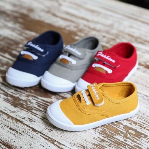 SKOEX Spring/Autumn Girls Boys Shoes Soft Sole Children Canvas Shoes Casual Girl Fashion Sneakers Flat Kids Baby Shoes