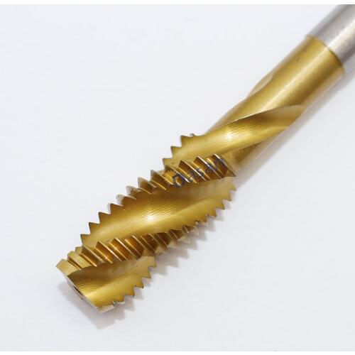 5PCS m10 tap hss Metric Machine Spiral Flute HSSE Cobat m10*1.25 M10X1 M10X1.5 Thread Taps Machine Metal Tapping Tools