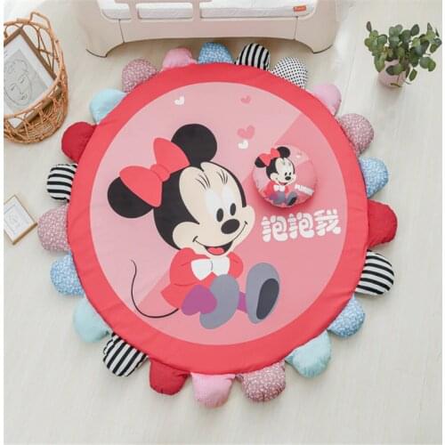 Cartoon Removable and Washable Floor Mat Minnie Mickey Playmat Game Carpet Children Climbing Mat Kids Rug Activity Mat