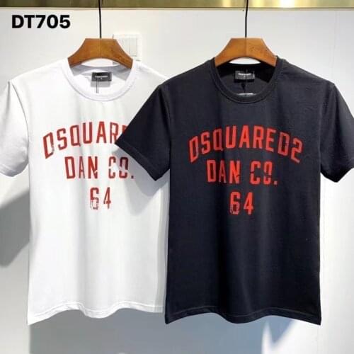 2021 New DSQ2 Trendy Motorcycle Mens Rround Neck T-Shirt DT705