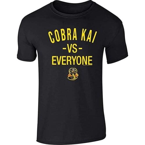 Novelty Graphic Funny Karate Kid Merchandise Retro No Mercy Graphic Tee T-Shirt for Men Summer Tops Fashion Art T-Shirt