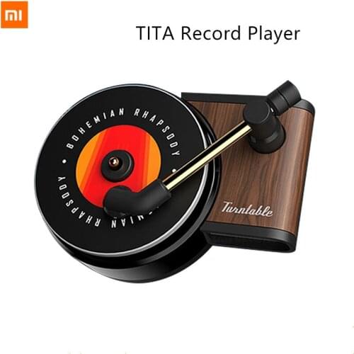 New Xiaomi Bcase TITA Car Aromatherapy Turntable Phonograph Car Fragrance with 3pcs Replace Aromatherapy Tablets Record Player