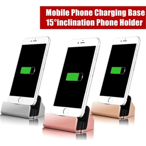 Type C Micro USB Stand Holder Charging Base Dock Station Cradle Charger For Huawei Y5 2018 Y6 Pro Y7 Y9 2019 iPhone X Xs 11 Pro
