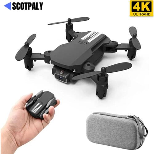 Profession Mini Drone 4K 1080P HD Camera WiFi Fpv Air Pressure Altitude Hold Black And Gray Foldable Quadcopter RC Dron Toy