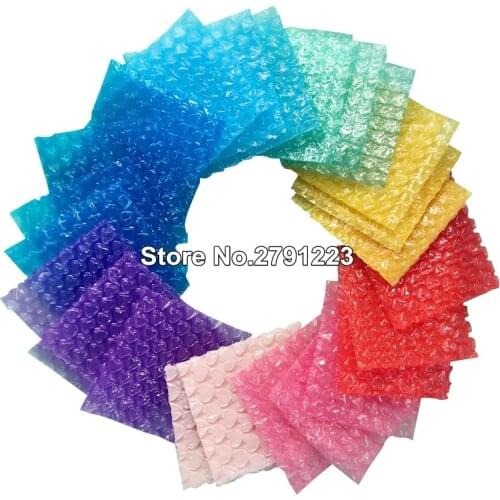 50Pcs New Heart-shaped Bubble Bags Inflatable Bag Foam Wrap For Packing Material Gift Decoration 10*15cm (3.94*5.9')