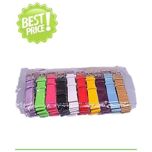 Wholesale 40Pcs/Lot 12mm 14mm 16mm 18mm 20mm 22mm PU Leather Imitation Leather Watch Bands Mix Colors
