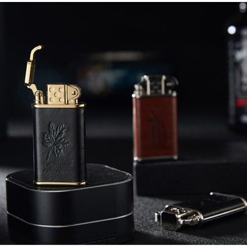 Grinding Wheel Straight Into The Blue Fmale Lighter Adjustable Fmale Inflatable Metal Encendedores Butane Gas Isqueiro Men Gift