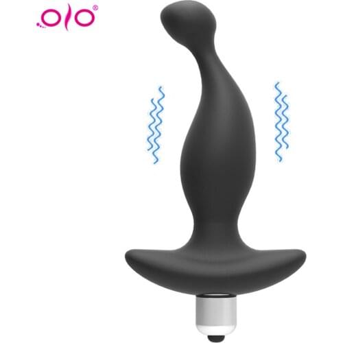 OLO Silicone Vibrator Dildo Anal Plugs Butt Plug Masturbator Unisex Sexy Stopper Adult Sex Toys for Men/Women Trainer Massager