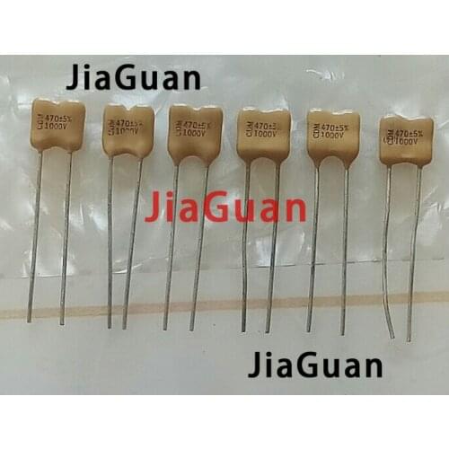 20PCS CDM Silver Mica 1000V470PF 5% P6MM mica capacitor 1000V 470P 1KV 471 470pF/1000V 1000V471 yellow