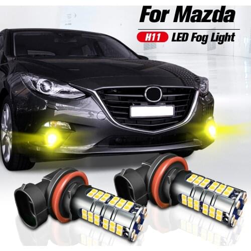 2pcs LED High Power Front Fog Light Blub Lamp H11 For Mazda 2 3 bl bm bn 5 6 gh RX-8 MX-5 Miata CX-7 CX7 CX-9 CX-5 CX5 Atenza