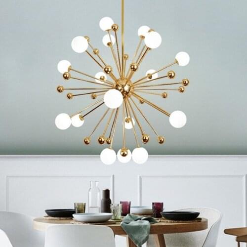 LED Chandelier 11 12 18 Heads Modern Dandelion Chandelier Suspension Lamp For Hotel Hall Living Room Chandelier Lighting PA0059