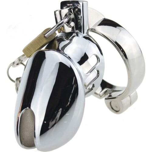 Waterproof Metal Penis Cage Male Chastity Device Stainless Steel Adult Cock Cage Metal Chastity