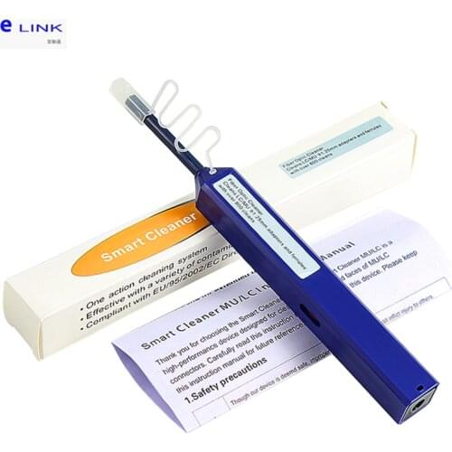 Fiber cleaner LC 1.25mm One Click Pen for fibre optical connector adapter ceramic ferrule ftth face cleaning free shipping ELINK