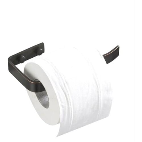 1pc High Quality Toilet Paper Holder Brass Toilet Roll Paper Rack Black Wall Mount Tissue Roll Hanger