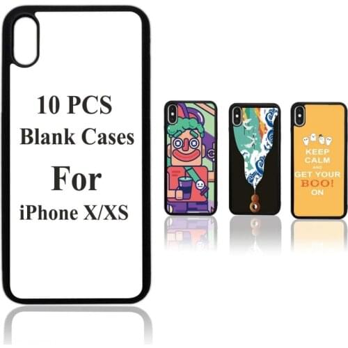 10PCS Sublimation Blanks Phone Case Covers Compatible with Apple iPhone X /10 iPhone Xs, 5.8 Inch. Sublimation Blanks Printable