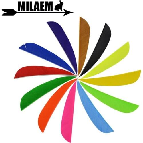 100pcs 3inch Archery Turkey Feather Arrow Fletching Fit Wooden/Bamboo Arrow Shaft Shooting/ Hunting Accessory