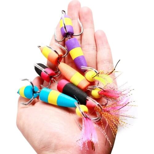 2021New Fishing Lure Soft Lure Foam Bait Swimbait Wobbler Bass Pike Minnow With Insect Artificial Baits Fishing Tackle Pesca