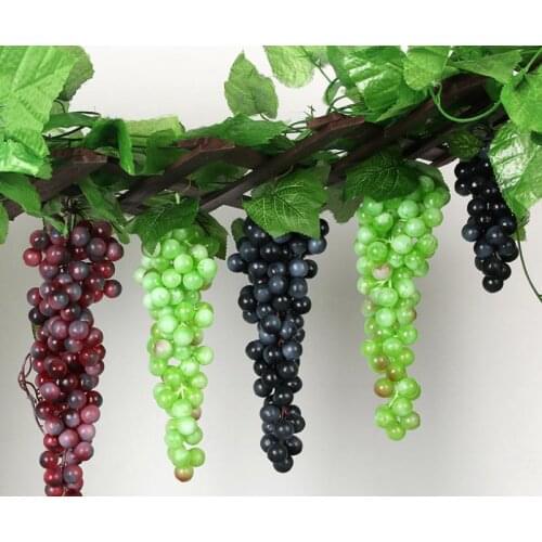 5pcs/Lot Artificial Fruits Grape sham grape string to wear frosting grape simulation fruit 051