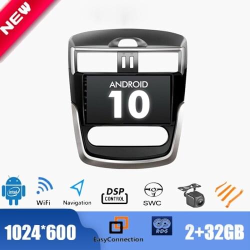 9" Android 10.0 Radio for Nissan Tiida Versa 2016-2017 Car Multimedia Player GPS Stereo DSP 2.5D IPS WIFI TPMS BT