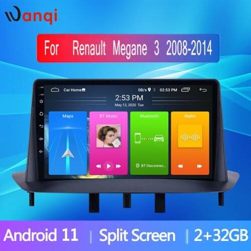 Car Multimedia Player Stereo GPS Video 9 inch Android 9.1 for Renault Megane 3 2009 2010 2011 2012 2013 2014 USB CARPLAY Audio
