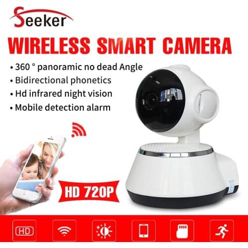 Free Shipping Wholesale Factory Full HD 1.0MP/720P Wireless Wifi IP Camera for Home Security With Audio and Alarm