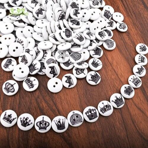 Chainho White Buttons