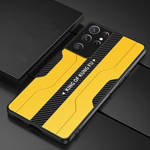 For Samsung Galaxy S21 Plus Case Luxury Vegan leather Grain protective Back Cover Case For samsung s21 ultra s21plus phone shell