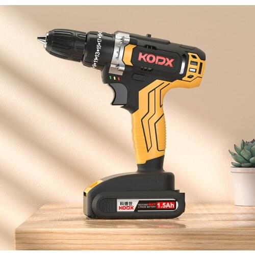 21V Electric Screwdriver Lithium Battery Cordless Drill Rechargeable Household DIY Power Tools