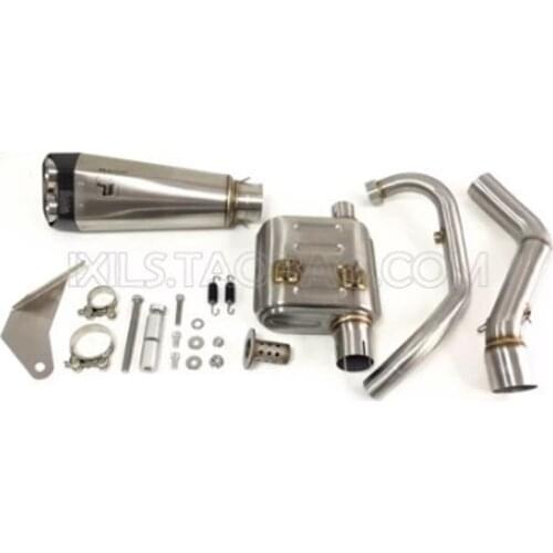 Full System Motorcycle Exhaust Silencer For ZONTES ZT310R ZT310T ZT310X Modified Carbon Fiber Muffler With DB Killer