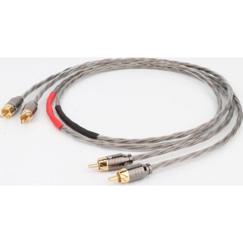 HI-End Odin Silver Plated RCA Interconnect Cable RCA to RCA Audio Cable Analogue Cable phono Cable Hifi RCA Extension Cord