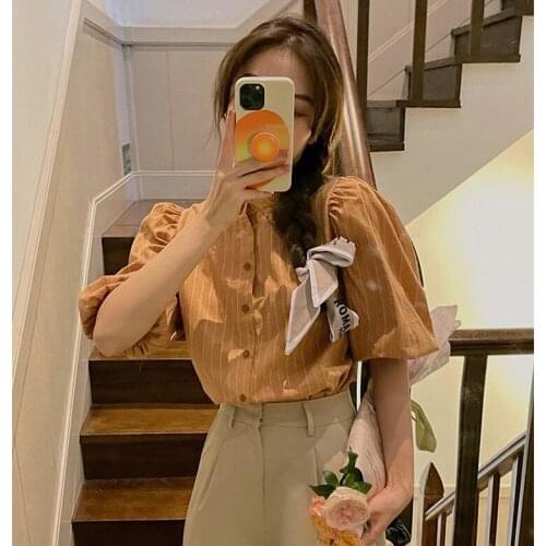 HUARENMEI Womens Silk Shirts