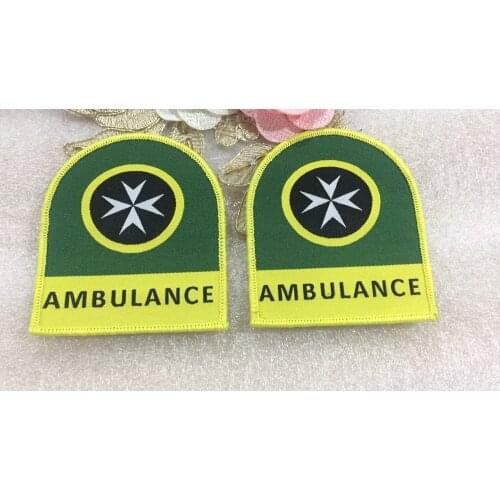 Customized cloth patch woven patches Iron on Badges custom logo / custom design over-locking patches for Coats Jeans Backpack
