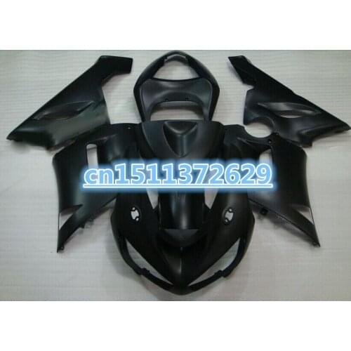 Plastic fairing kit for Kawasaki ZX6R 2005 2006 ZX-6R 05 06 Ninja 636 all matte black fairings bodywork set-Dor D