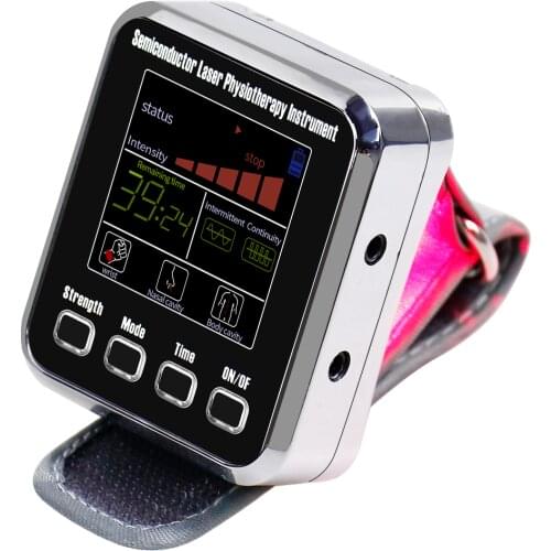 650nm Laser Physiotherapy Diabetes Hypertension Cholesterol Dizziness LLLT Watch Laser Sinusitis Therapy Treatment Diode