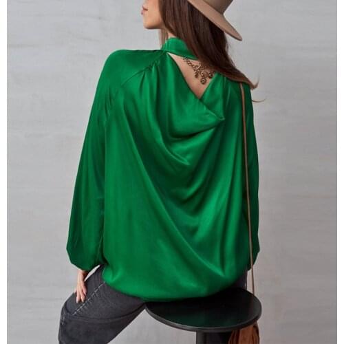 Lovely Ran Satin Blouses