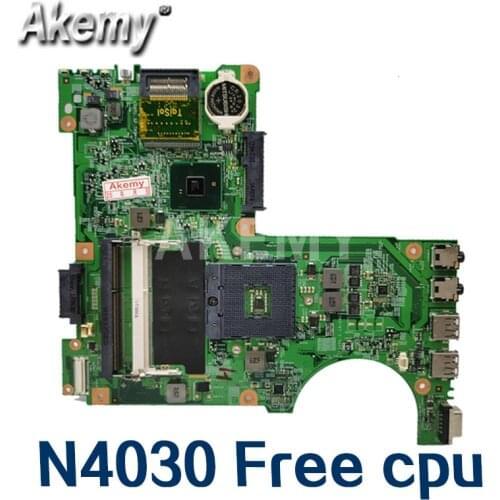 Akemy motherboard For DELL Inspiron N4030 mainboard PGA989 0H38XD CN-0H38XD HM57 48.4EK01.021 with graphic test good Free CPU