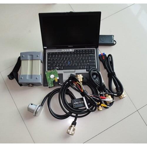 MB star C3 with full set 5 cables + v2014.12 software HDD + for Dell D630 diagnostic laptop star diagnosis for Benz 12v 24v