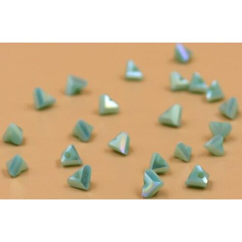 Wholesale 6mm 100pcs Triangle Austria Crystal Beads For Jewelry Making DIY Handmade Bracelet