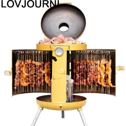 Barbeque Kebab Machine Portable Camping Kitchen Carbon Charcoal Grill for Outdoor Churrasqueira Barbacoa Churrasco Barbecue
